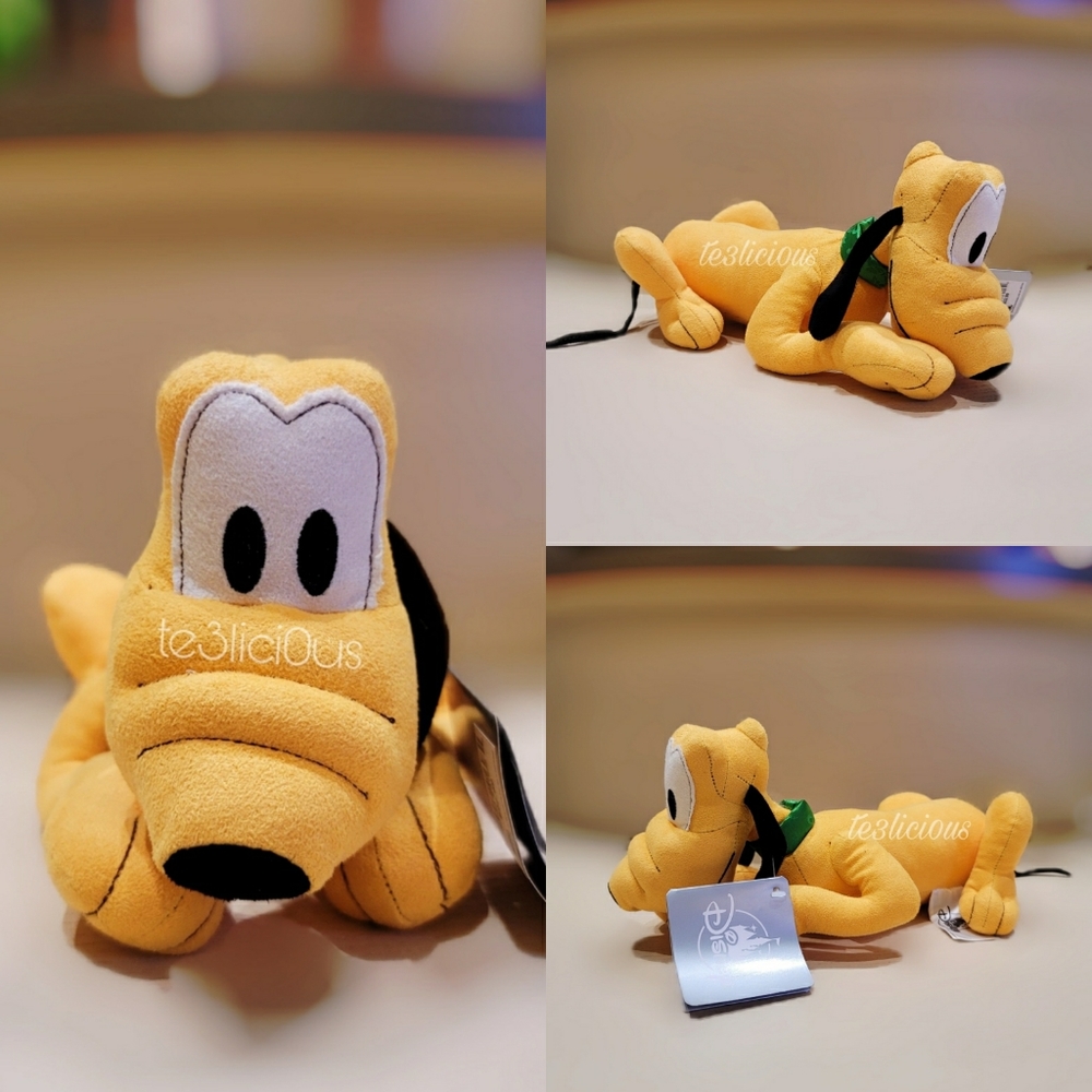 DISNEY PARKS VINTAGE RETRO PLUTO SMALL PLUSH - Picture 1 of 5